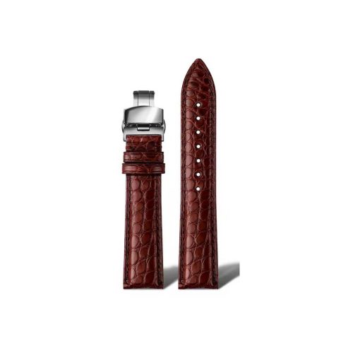Alligator Leather Strap - Chocolate