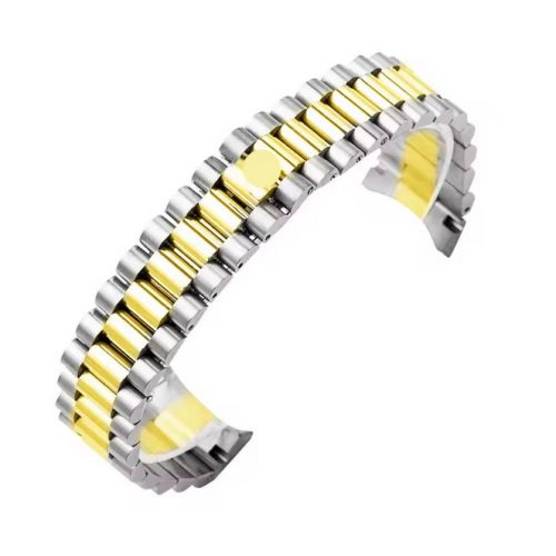 Premium President Bracelet - Twotone Gold