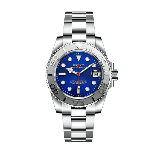Seiko Yachtmaster - Two-tone blue and silver